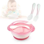 Children's Dishes Set Baby Food Feeding Tableware Plate Suction Baby Eating Bowl Spoon Fork Set