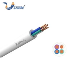 China Factory 2 3 4 Cores Solid Sheath Cable BVV Round Multicore Power Cable Wire Copper