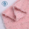 China Factory Pink Double Sides Polyester Soft metallic Shu velvet Fabric For Sweater