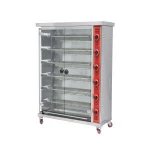 China made 6 Rods Automatic rotating Gas Meat Chicken Grill Machine
