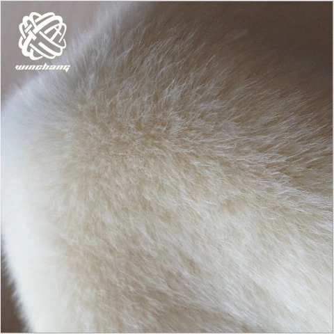 China Manufacturer Wholesale Top-Grade Soft Hand Feel Faux Mink Fur Fake Fur White For Coat Jackets Short Plush Plush Fabrics