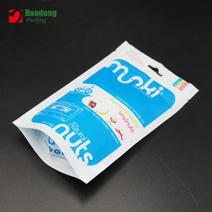 China Product Custom Printing Stand Up Plastic Bag For Nut Food Package