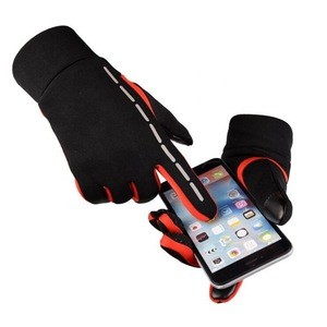 China Promotion Windproof Sport Hand Protective Safety Cycling Touch Screen Silicone Gym Winter Racing Gloves For Motorcycle
