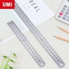 Chinese factory logo suppliers metal rulers 30 cm ruler  metal ruler for school students and office