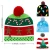 Import Christmas LED Flashing Light Knit Soft Santa Snowman ELK Elasticity Warm Hat Adult Kids Xmas Party Hats from China