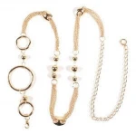 chunky metal alloy waistband jewelry women gold belt chain jewelry