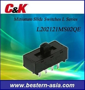 C&K L202121MS02QE Miniature Slide Switches(L Series)