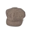 classic 8 panel wholesale high quality tweed ivy hat newsboy cap