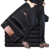 Classic fashion mens jeans top quality waxed jeans Blue and black large size men blue jeans for men