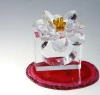 Clear acrylic flower napkin ring in different colors beads napkin ring,