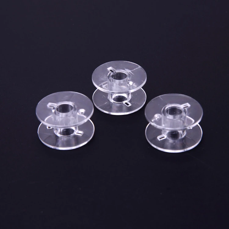 Clear Empty Bobbins Plastic Spools for Sewing Machine Sewing Threads Empty Bobbins Home Sewing Accessories