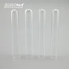 Clear Solid Plastic Test Tubes with Screw Caps