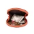Coin bag customize zip around round genuine leather pocket coin purse for women