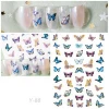 Colorful Butterfly Nail Sticker Decal DIY Insect Wraps Tattoo Nail Art Stickers Nails Decorations Manicure Watermark Tips Tools