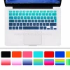 Colorful Gradient Spanish Language Keyboard Cover Silicone Skin For Macbook Air Pro 13" 15" 17" European Layout