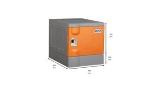 Colorful School Waterproof RFID Lock Orange Locker for Students