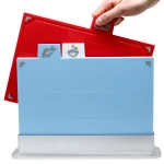 Coloured Chopping Board Set Non-slip  Index Cutting Boards With Stand