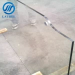 Commercial building glass 10mm 12mm tempered extra clear glass sliding commercial door with frameless aluminum U channel