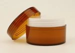 Container Beauty Make Up 250g Pet Wide Mouthed Custom 250ml Amber Hair Cream Cosmetic Plastic jar