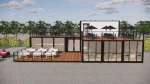Container Restaurant Coffee Shop House Prefab Prefabricated Bar