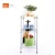 Import Contemporary design brilliant chrome finishing Wood board top small wire rack shelving bathroom shelves from China