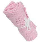 Cotton Crochet Newborn Baby Blankets Super Soft Candy Color Prop Crib Casual Sleeping Bed Supplies Hole Wrap