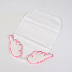 Cotton Sling Solid baby bibs with teether