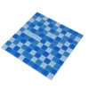 Crystal clear blue swimming pool glass mosaic tile