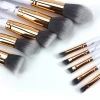 Custom 10pcs marble makeup brush, Pro art high quality cosmetic makeup brush set OEM brushes Private label