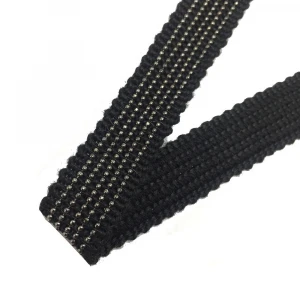Custom 3D Fashion Clothes Fabric Sewing On Beads Metallic Trimmings Braid Embroidery Chain Webbing