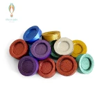 Custom Colour Round Lemon Apple Cherry Fruit Tree Wood Sawdust Shisha Hookah Charcoal From Indonesia