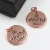 Import Custom Debossed Logo Rose Gold Metal Plates Labels for Bag Accessories from China