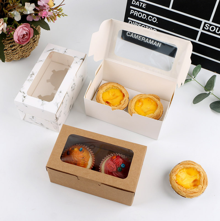 Buy Custom Diy Kraft Paper Gift Box Cake Package Rectangle Craft Paper ...