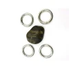 Custom hardware products various size handbag metal silver spring gate metal ring