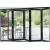 Import Custom high quality exterior patio folding bifolding sliding double glass aluminum doors from China