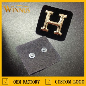custom jeans garment clothing leather label with metal