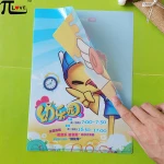 Custom kids stationery gifts pp material cartoon L shape A4 file folder