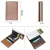 Custom LOGO Aluminum RFID Card Holder Wallet Supplier PU Leather Metal Credit Card Holder Pop Up