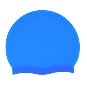 Custom logo printing cartoon swim caps 100% silicone waterproof silicone swimming cap