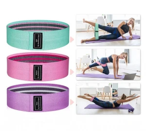 Custom logo printing resistance fabric fitness exercise training loop Factory Sports equipment resistance yoga bands