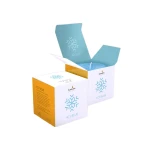 Paper Card Candle Boxes, Simple Flat Pack Cardboard Printed Packaging Gift Boxes with Logo