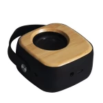 Custom OEM Bt Promotion Gift Outdoor Hands Free Mini Portable Wireless With Remote Controlled Wheat Straw Bamboo Bt Speaker