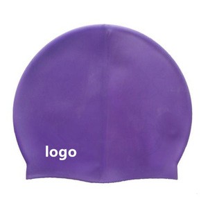 Custom Printed 100% Silicone Waterproof Swimming Caps