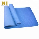 Custom printed eco anti slip thick durable washable folding yoga mat tpe