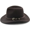 Custom Private Label Men High Quality Winter 100% Australian Wool Cowboy Hat