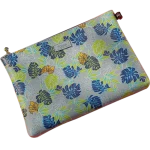 Custom PU leather Bags Fabric Makeup Pen Pencil Case Pouch Stationery Bag