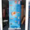 Custom retractable electric roll up banner stand,roll up display rotating banner stand for advertisement display