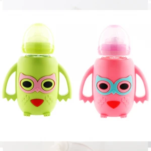 custom  Silicone baby product Soft Bottle Suction  Bottle Maternal and Infant Supplies