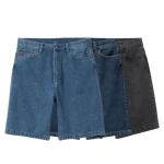 Custom Summer Streetwear Vintage Short Half Pants Loose Work Shorts Fashion Mens Jorts Baggy Denim Jean Shorts Men