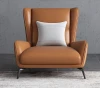 Customizable modern simple living room Italian luxury NAPPA leather single sofa